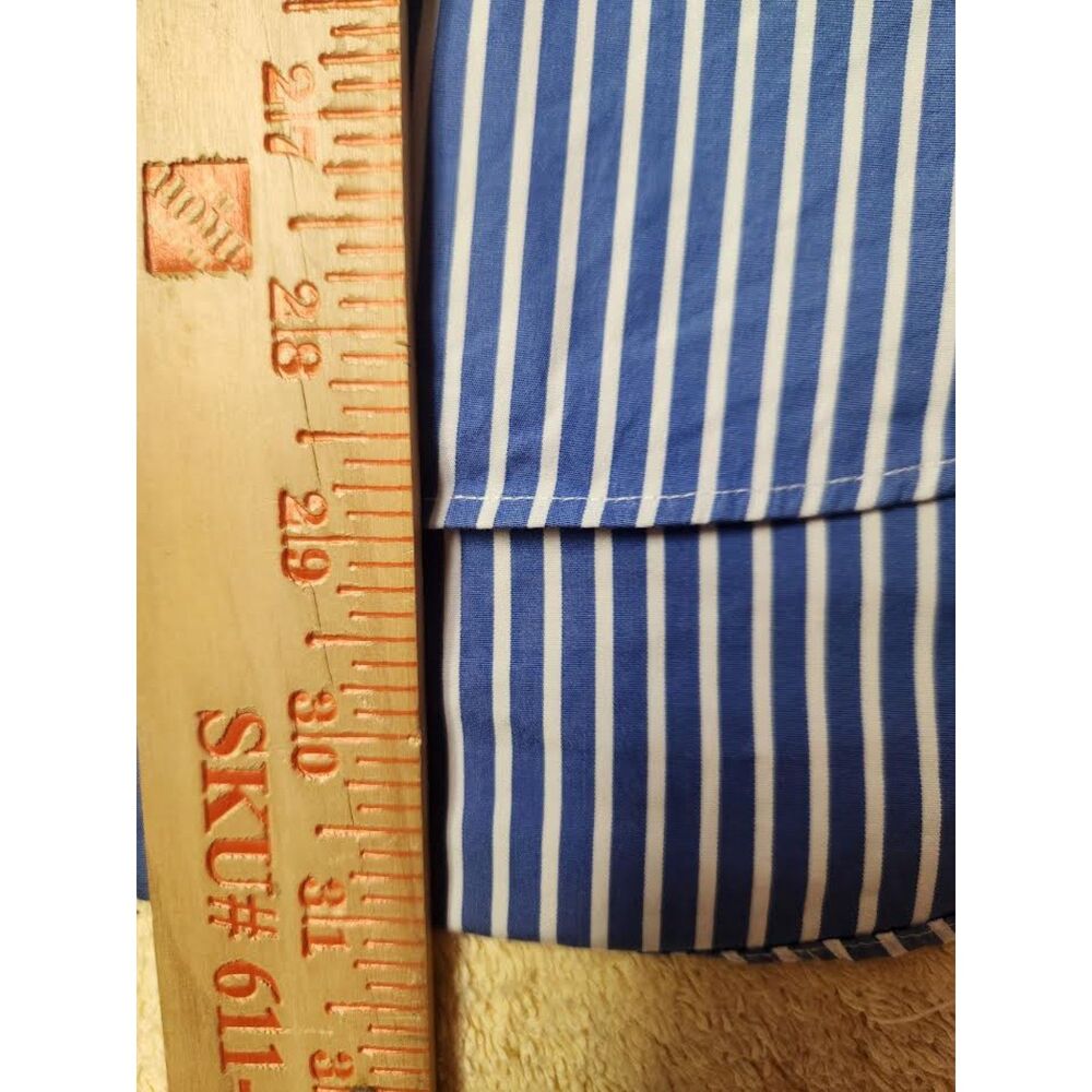 Ralp Lauren Men's Blue & White Stripe Shirt With Pony Logo Size XL Preppy Indie - Picture 6 of 6